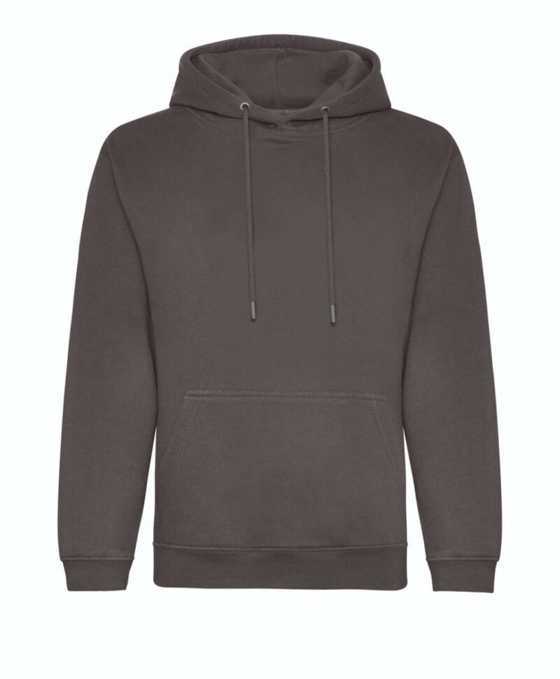 awjh201-charcoal-a2 Just Hoods ORGANIC HOODIE - Ανθρακί