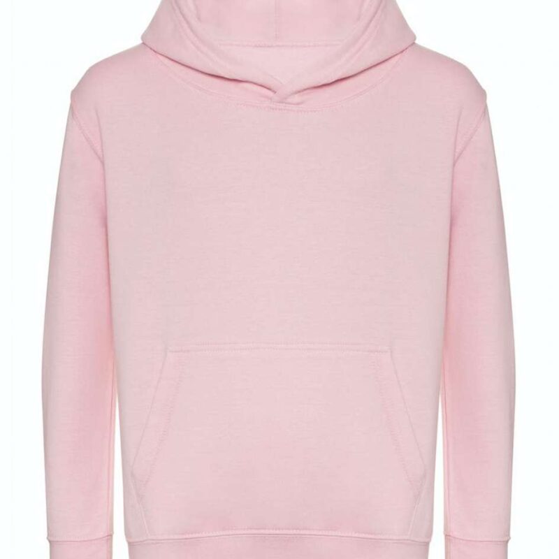 awjh201j-baby_pink-a1 Just Hoods KIDS ORGANIC HOODIE - Ροζ του μωρού