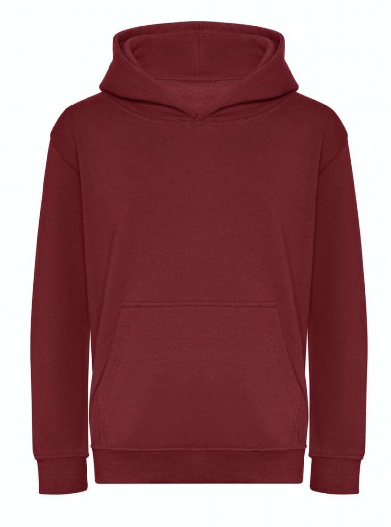 Just Hoods KIDS ORGANIC HOODIE - μπορντό