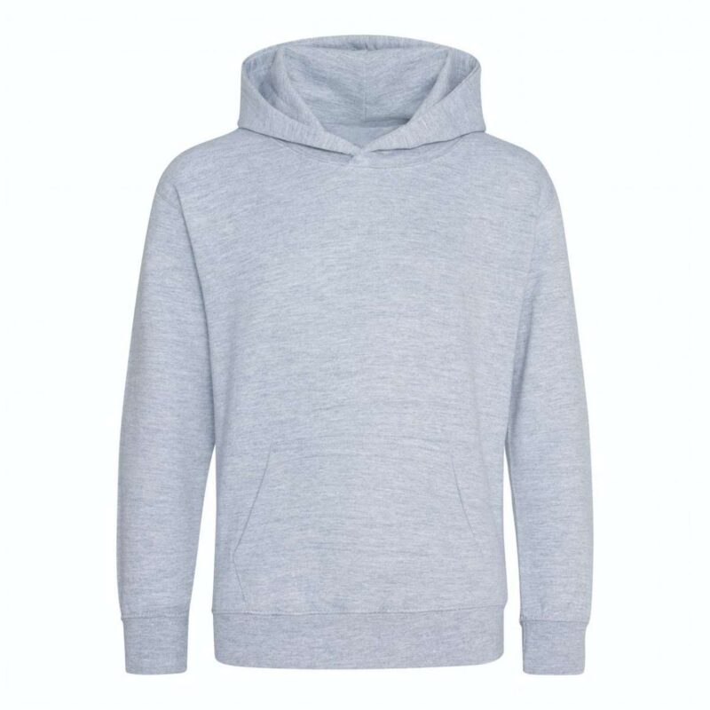 awjh201j-heather_grey-a1 Just Hoods KIDS ORGANIC HOODIE - 75% Βαμβάκι/25% Πολυεστέρας