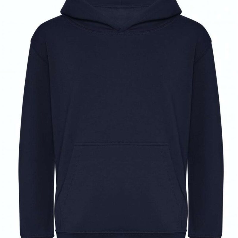 awjh201j-new_french_navy-a1 Just Hoods KIDS ORGANIC HOODIE - New French Navy