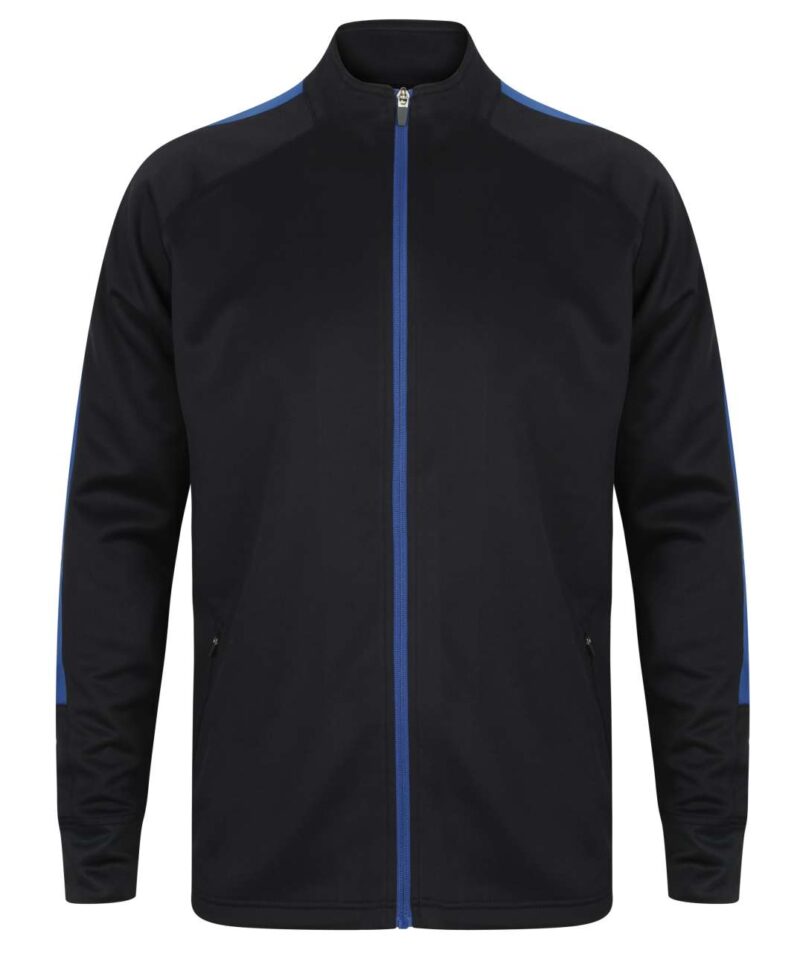 fhlv871-navyroyal-a1 Finden + Hales TOP ADULT KNITTED για TRACKSUIT - Μπλε μαριν/Λευκό