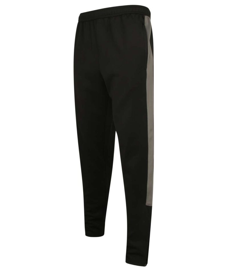 fhlv881-blackgunmetal_grey-a1 Finden + Hales ΠΑΝΤΕΛΟΝΙ TRACKSUIT KNITTED ADULT - Black/Emerald
