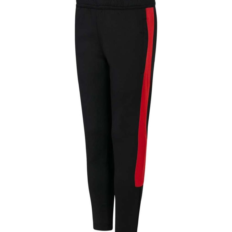 fhlv883-black_red-a1 Finden + Hales Παντελόνια KNITTED TRACKSUIT για KIDS - Μαύρο/Κόκκινο