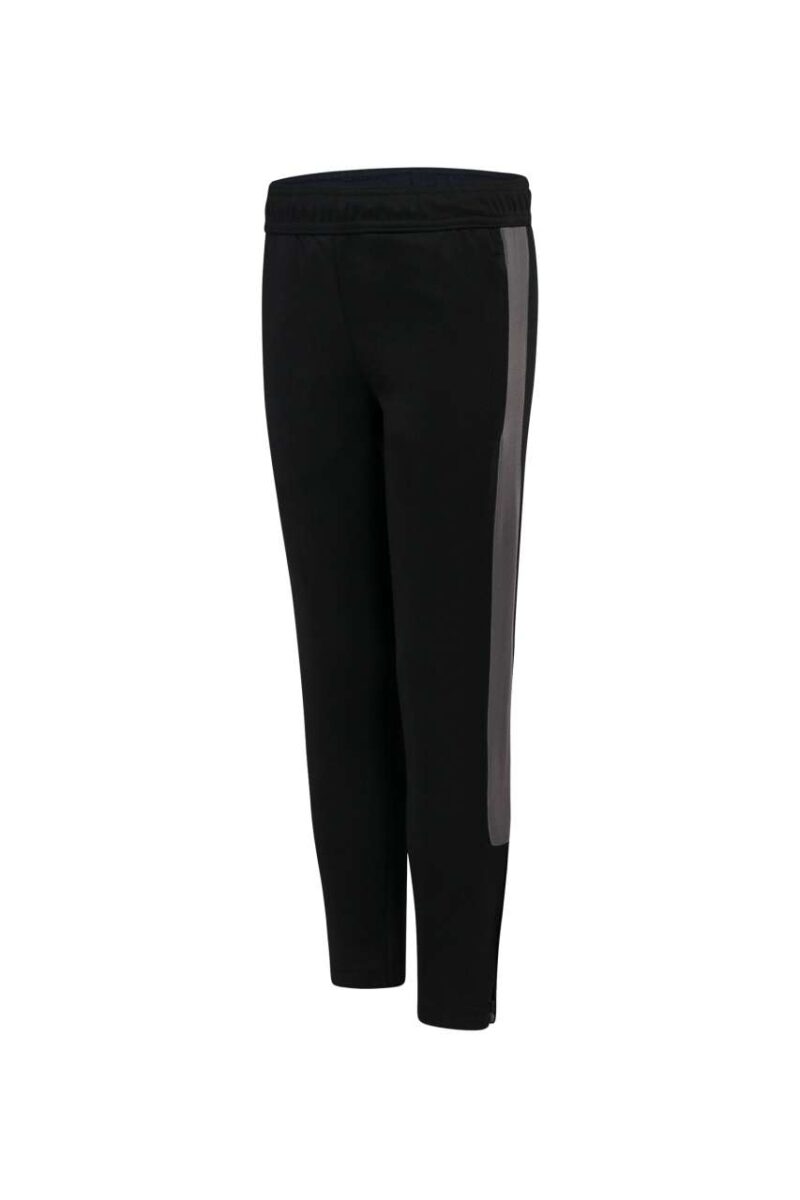 fhlv883-blackgunmetal_grey-a1 Finden + Hales Παντελόνια KNITTED TRACKSUIT για KIDS - Μαύρο/Χρυσό