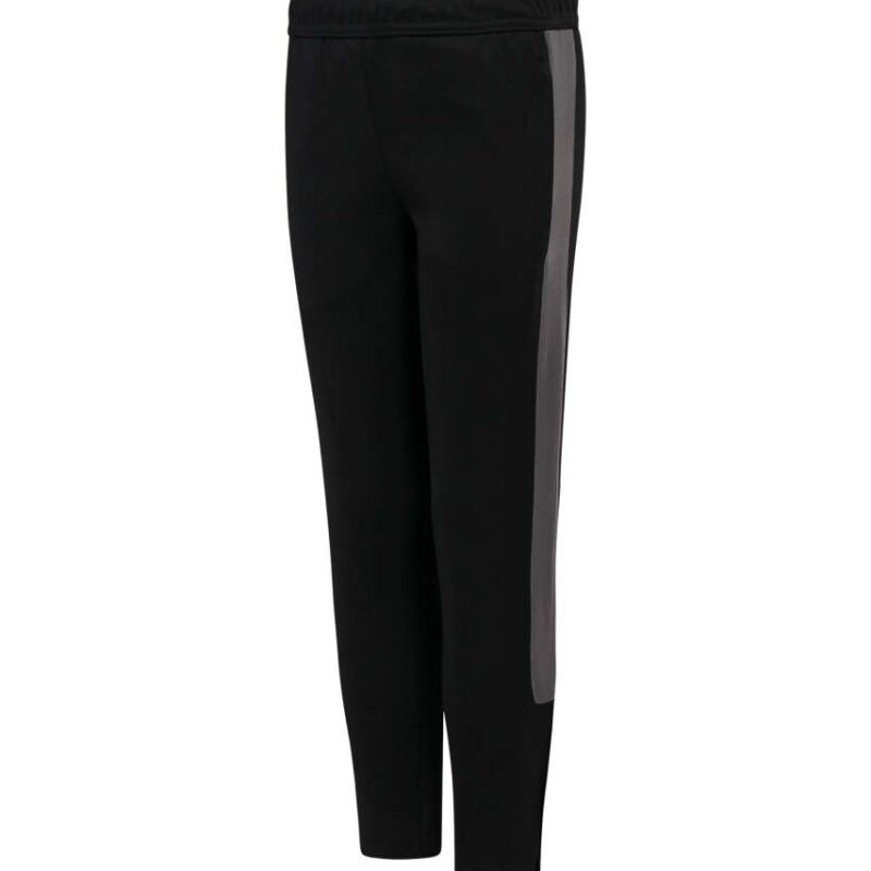 fhlv883-blackgunmetal_grey-a1 Finden + Hales Παντελόνια KNITTED TRACKSUIT για KIDS - Μαύρο και Λευκό