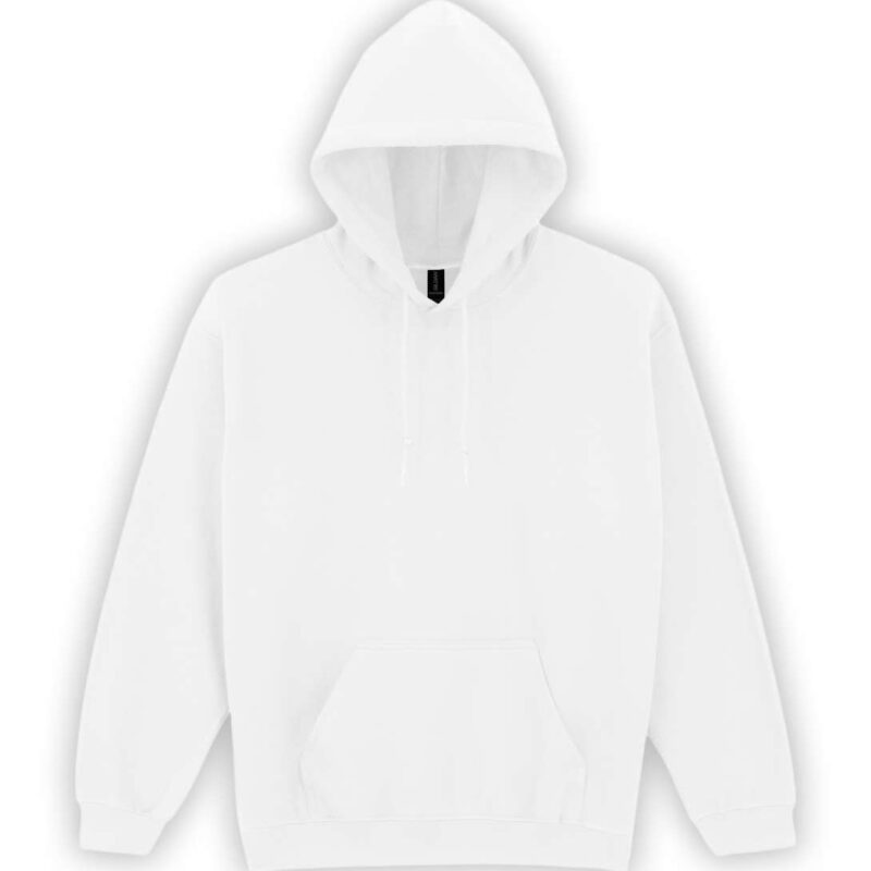 gi18500-white-a1 Gildan HEAVY BLEND™ SWEATSHIRT HOODED ADULT - Λευκό