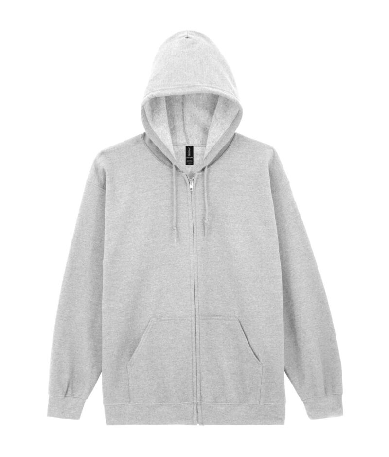 Gildan HEAVY BLEND™ SWEATSHIRT HOODED ADULT FULL ZIP - σταχτί
