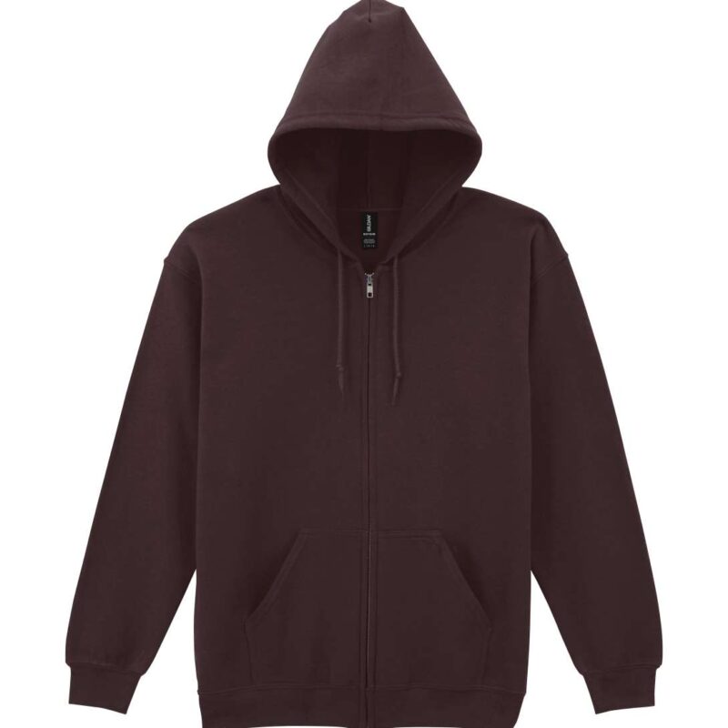 gi18600-dark_chocolate-a2 Gildan HEAVY BLEND™ SWEATSHIRT HOODED ADULT FULL ZIP - Σκούρο Σοκολατί
