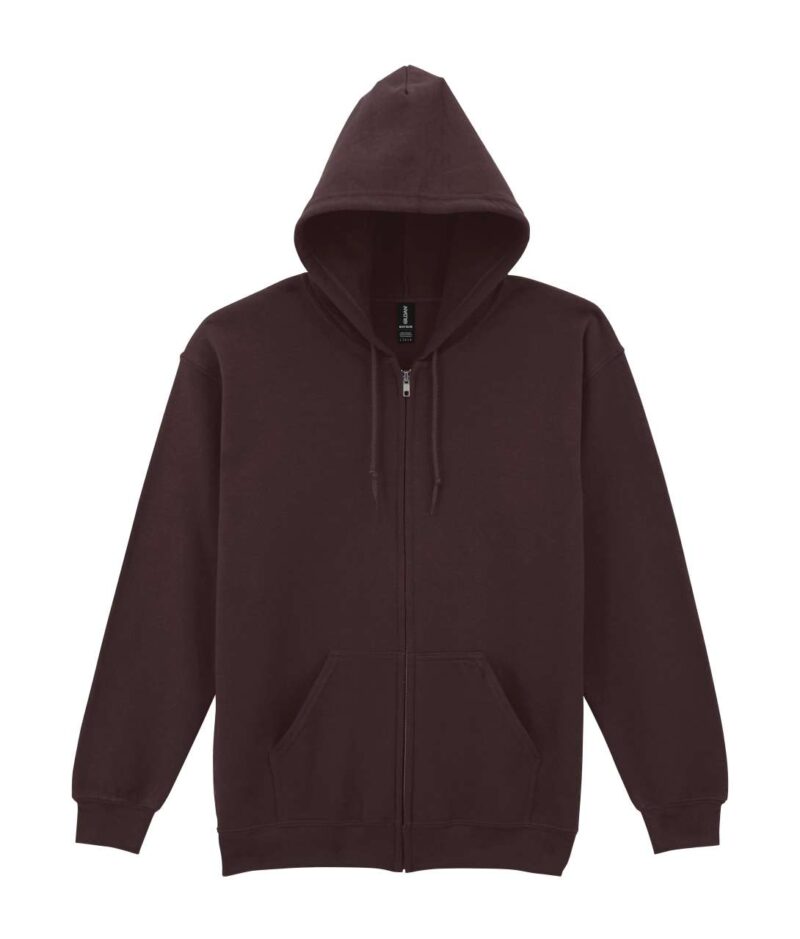 Gildan HEAVY BLEND™ SWEATSHIRT HOODED ADULT FULL ZIP - Σκούρο Σοκολατί
