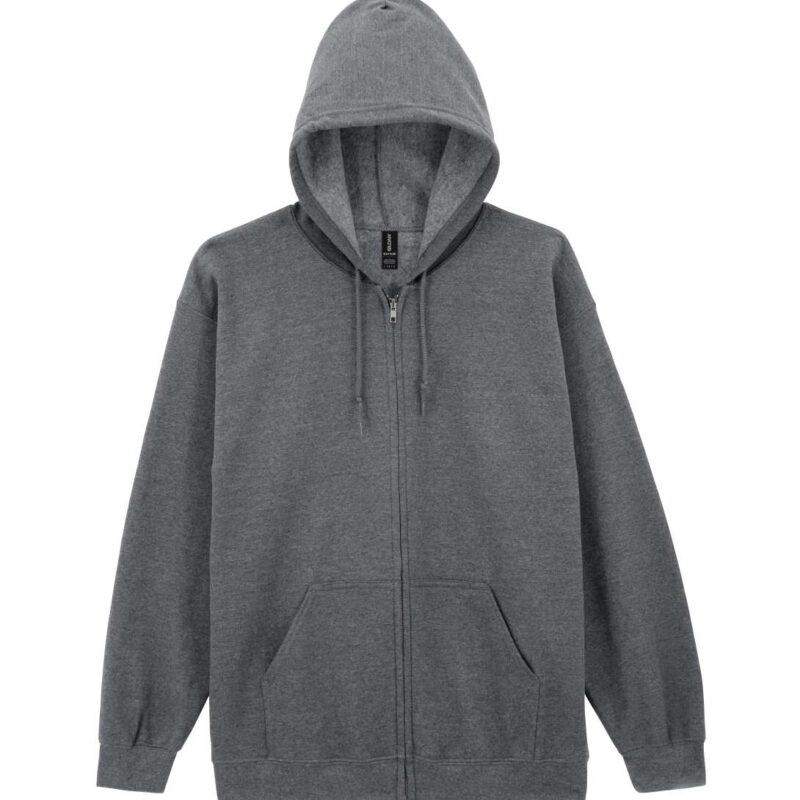 gi18600-graphite_heather-a2 Gildan HEAVY BLEND™ SWEATSHIRT HOODED ADULT FULL ZIP - Γραφίτης Μελανζέ