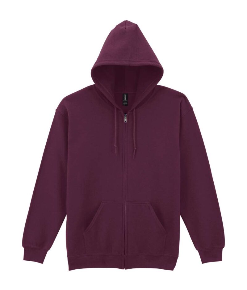 gi18600-maroon-a1 Gildan HEAVY BLEND™ SWEATSHIRT HOODED ADULT FULL ZIP - Βυσσινί
