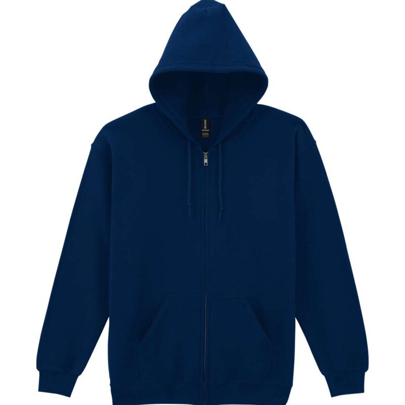 gi18600-navy-a1 Gildan HEAVY BLEND™ SWEATSHIRT HOODED ADULT FULL ZIP - Μπλε μαρίν