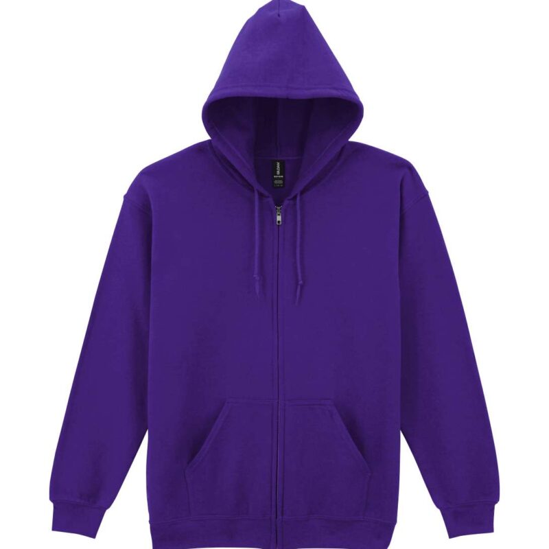 gi18600-purple-a1 Gildan HEAVY BLEND™ SWEATSHIRT HOODED ADULT FULL ZIP - Μωβ