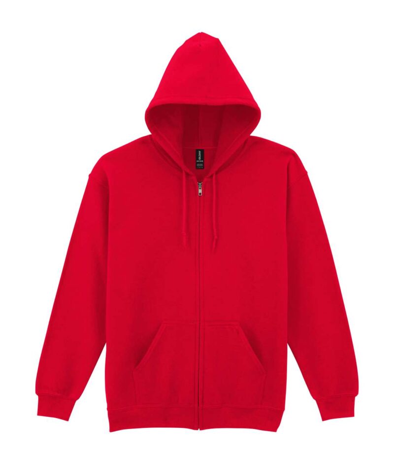 Gildan HEAVY BLEND™ SWEATSHIRT HOODED ADULT FULL ZIP - Κόκκινο