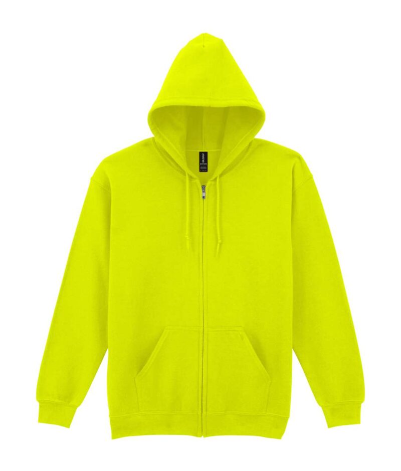 gi18600-safety_green-a1 Gildan HEAVY BLEND™ SWEATSHIRT HOODED ADULT FULL ZIP - Πράσινο Ασφαλείας