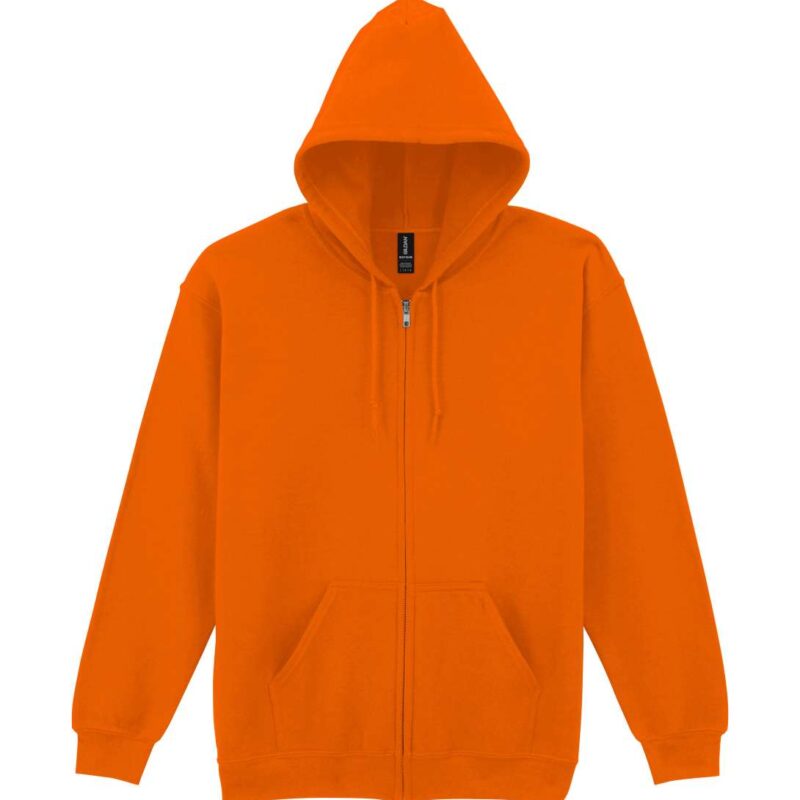 gi18600-sorange-a1 Gildan HEAVY BLEND™ SWEATSHIRT HOODED ADULT FULL ZIP - S.Orange