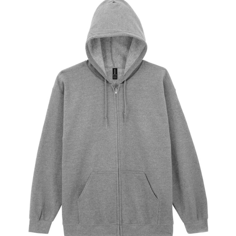 gi18600-sport_grey-a2 Gildan HEAVY BLEND™ SWEATSHIRT HOODED ADULT FULL ZIP - Αθλητικό Γκρι