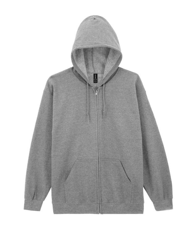 Gildan HEAVY BLEND™ SWEATSHIRT HOODED ADULT FULL ZIP - Αθλητικό Γκρι