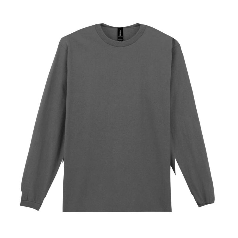 Gildan ULTRA COTTON™ ADULT LONG SLEEVE T-SHIRT - Ανθρακί
