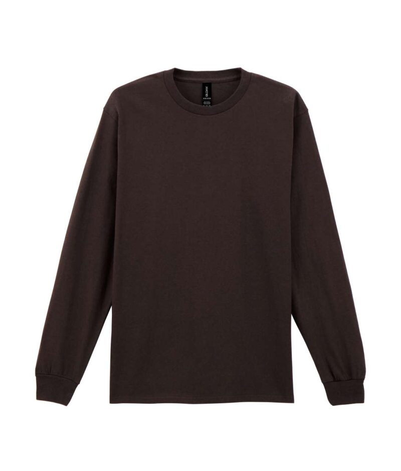 Gildan ULTRA COTTON™ ADULT LONG SLEEVE T-SHIRT - Σκούρο Σοκολατί