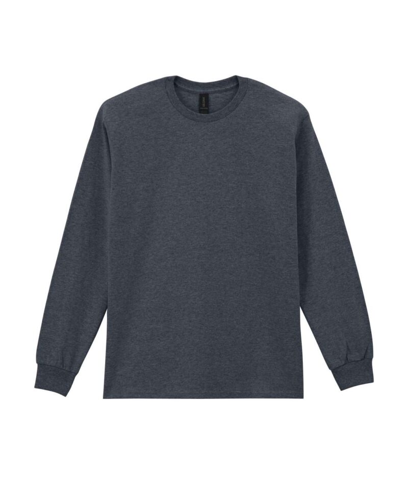 gi2400-dark_heather-a2 Gildan ULTRA COTTON™ ADULT LONG SLEEVE T-SHIRT - 50% Βαμβάκι/50% Πολυεστέρας