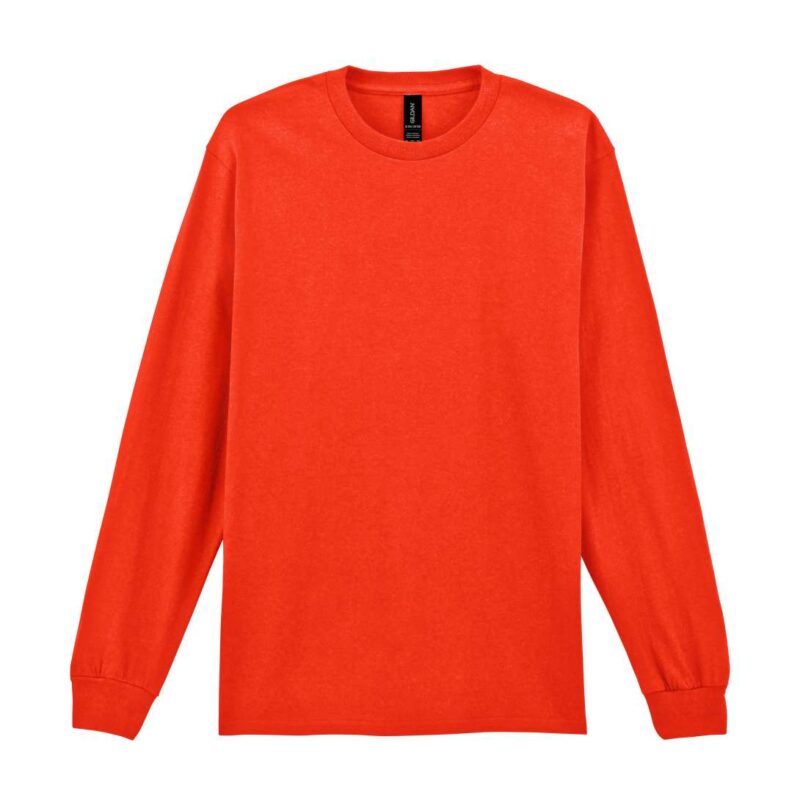 gi2400-orange-a2 Gildan ULTRA COTTON™ ADULT LONG SLEEVE T-SHIRT - πορτοκαλί
