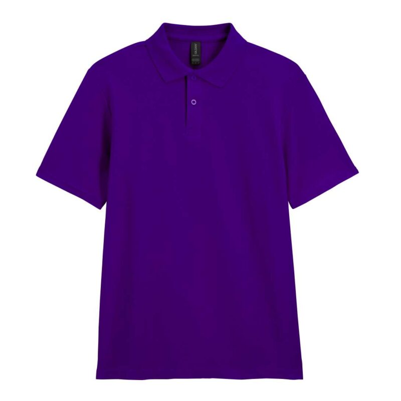 gi64800-purple-a2 Gildan SOFTSTYLE™ ADULT DOUBLE PIQUÉ POLO - Μωβ