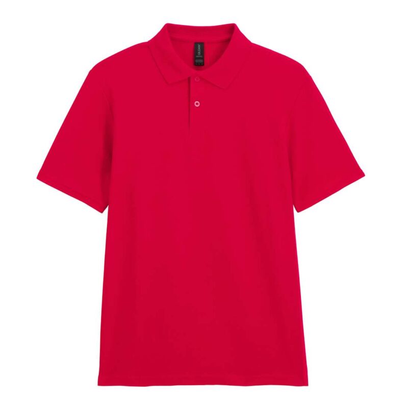 gi64800-red-a2 Gildan SOFTSTYLE™ ADULT DOUBLE PIQUÉ POLO - Κόκκινο