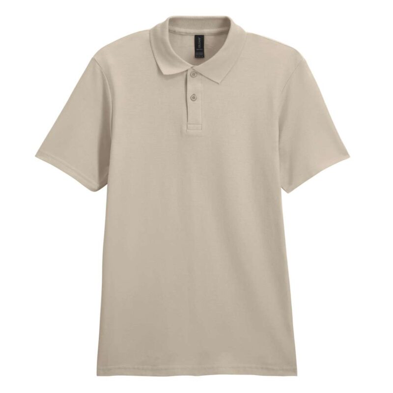 gi64800-sand-a2 Gildan SOFTSTYLE™ ADULT DOUBLE PIQUÉ POLO - άμμου