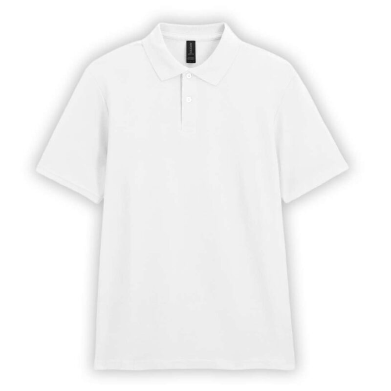 gi64800-white-a1 Gildan SOFTSTYLE™ ADULT DOUBLE PIQUÉ POLO - Λευκό