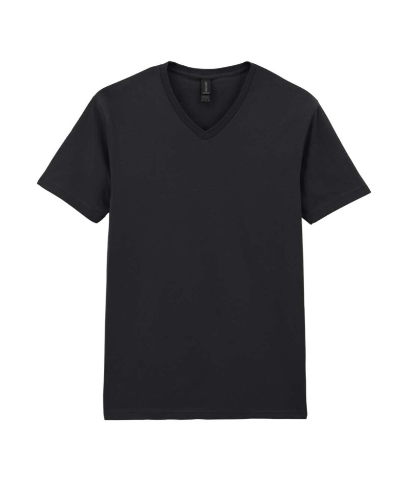 Gildan SOFTSTYLE™ ADULT V-NECK T-SHIRT - Μαύρο