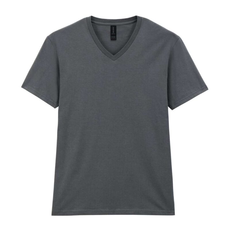 gi64v00-charcoal-a2 Gildan SOFTSTYLE™ ADULT V-NECK T-SHIRT - Ανθρακί
