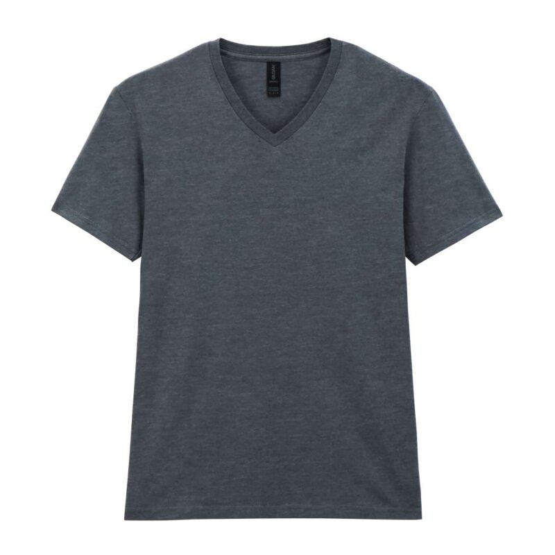 gi64v00-dark_heather-a2 Gildan SOFTSTYLE™ ADULT V-NECK T-SHIRT - 35% Cotton/65% Polyester