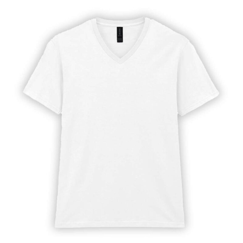 gi64v00-white-a1 Gildan SOFTSTYLE™ ADULT V-NECK T-SHIRT - Λευκό