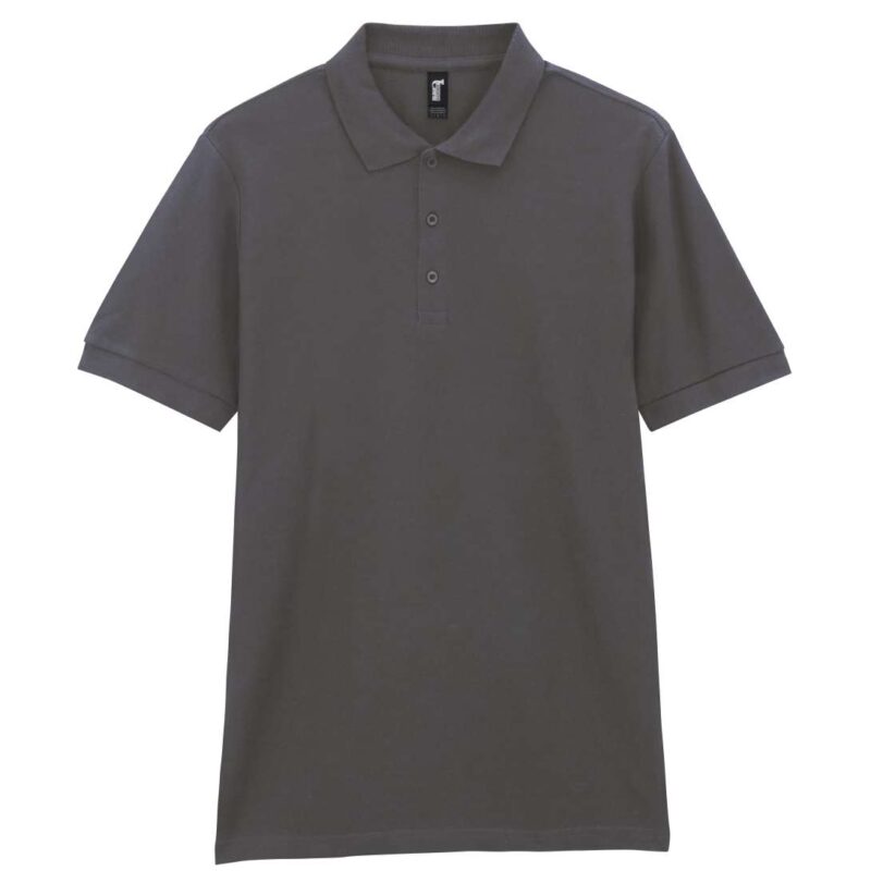 Gildan The user wants a translation to natural Greek for a product title, while strictly preserving placeholders and specific protected terms. The input is `PREMIUM COTTON® ADULT DOUBLE PIQUÉ POLO`. 1. **Identify elements to preserve:** The instructions explicitly state to "Preserve ... placeholders like PREMIUM COTTON® ... exactly - Ανθρακί