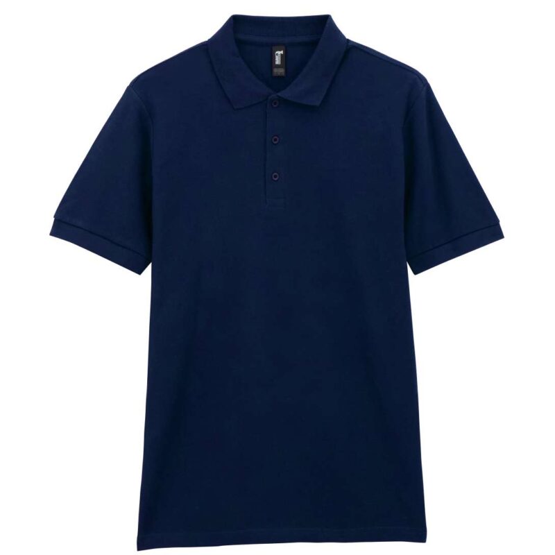 gi85800-navy-a2 Gildan The user wants a translation to natural Greek for a product title, while strictly preserving placeholders and specific protected terms. The input is `PREMIUM COTTON® ADULT DOUBLE PIQUÉ POLO`. 1. **Identify elements to preserve:** The instructions explicitly state to "Preserve ... placeholders like PREMIUM COTTON® ... exactly - Μπλε μαρίν