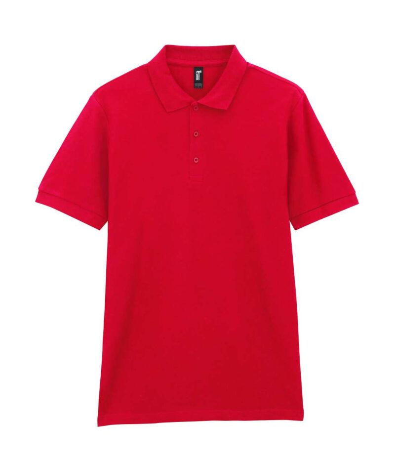 gi85800-red-a2 Gildan The user wants a translation to natural Greek for a product title, while strictly preserving placeholders and specific protected terms. The input is `PREMIUM COTTON® ADULT DOUBLE PIQUÉ POLO`. 1. **Identify elements to preserve:** The instructions explicitly state to "Preserve ... placeholders like PREMIUM COTTON® ... exactly - Κόκκινο