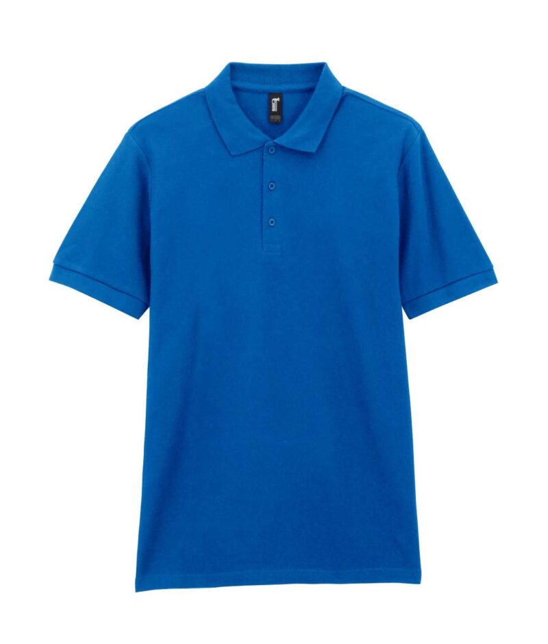 gi85800-royal-a2 Gildan The user wants a translation to natural Greek for a product title, while strictly preserving placeholders and specific protected terms. The input is `PREMIUM COTTON® ADULT DOUBLE PIQUÉ POLO`. 1. **Identify elements to preserve:** The instructions explicitly state to "Preserve ... placeholders like PREMIUM COTTON® ... exactly - βασιλικό μπλε