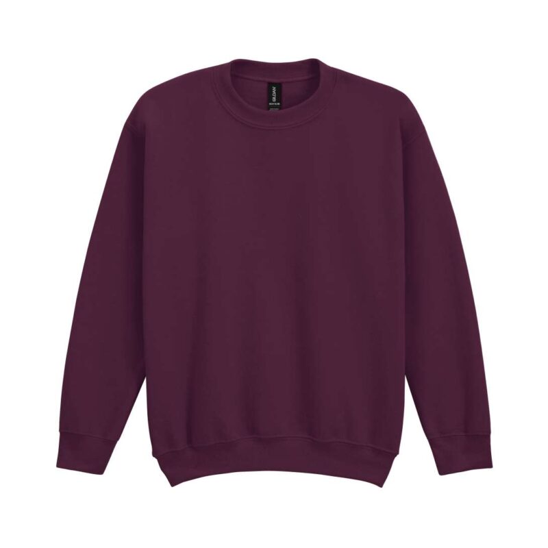 gib18000-maroon-a1 Gildan HEAVY BLEND™ YOUTH CREWNECK SWEATSHIRT - Βυσσινί