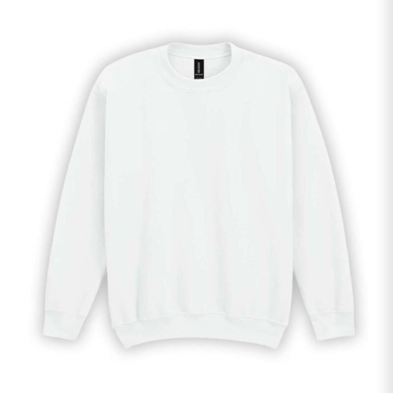 gib18000-white-a1 Gildan HEAVY BLEND™ YOUTH CREWNECK SWEATSHIRT - Λευκό