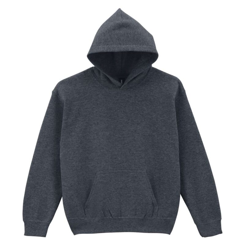 gib18500-dark_heather-a1 Gildan HEAVY BLEND™ SWEATSHIRT HOODED YOUTH - Σκούρο Μελανζέ