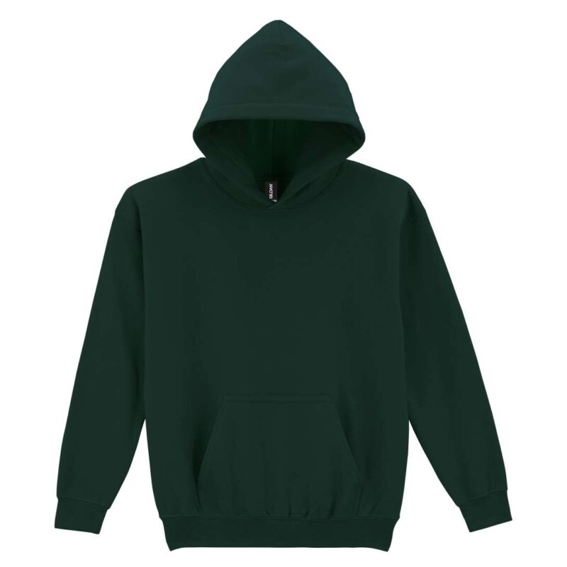 Gildan HEAVY BLEND™ SWEATSHIRT HOODED YOUTH - Πράσινο του δάσους