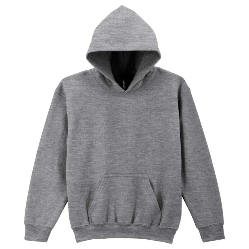 gib18500-graphite_heather-a2 Gildan HEAVY BLEND™ SWEATSHIRT HOODED YOUTH - Γραφίτης Μελανζέ
