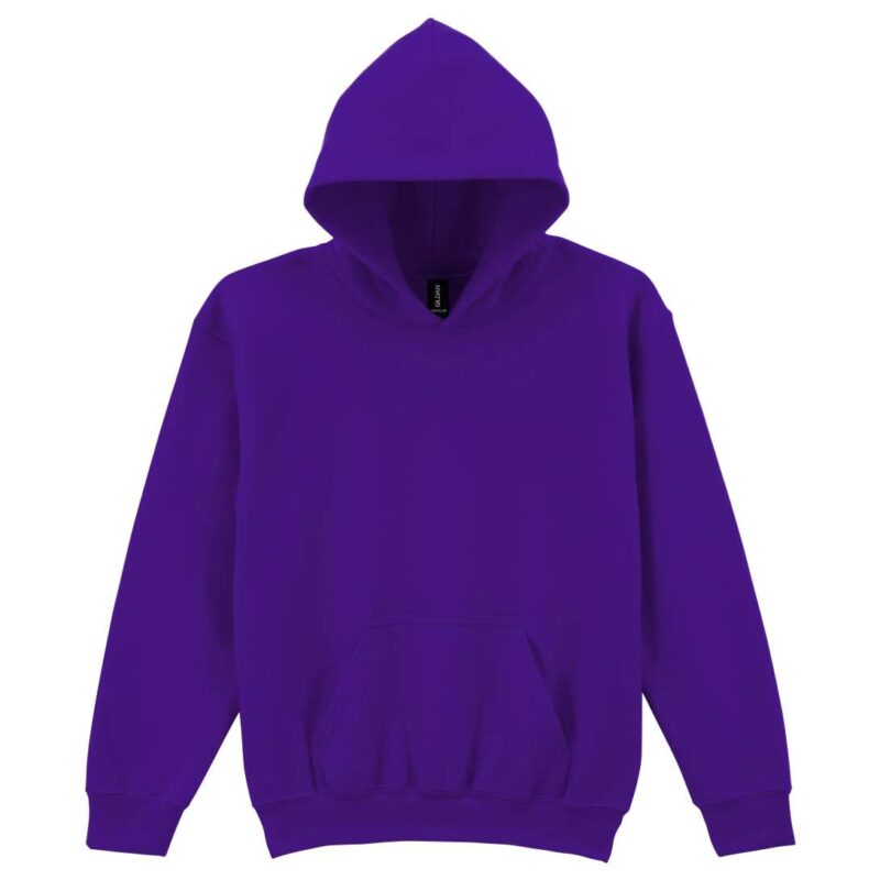 gib18500-purple-a2 Gildan HEAVY BLEND™ SWEATSHIRT HOODED YOUTH - Μωβ