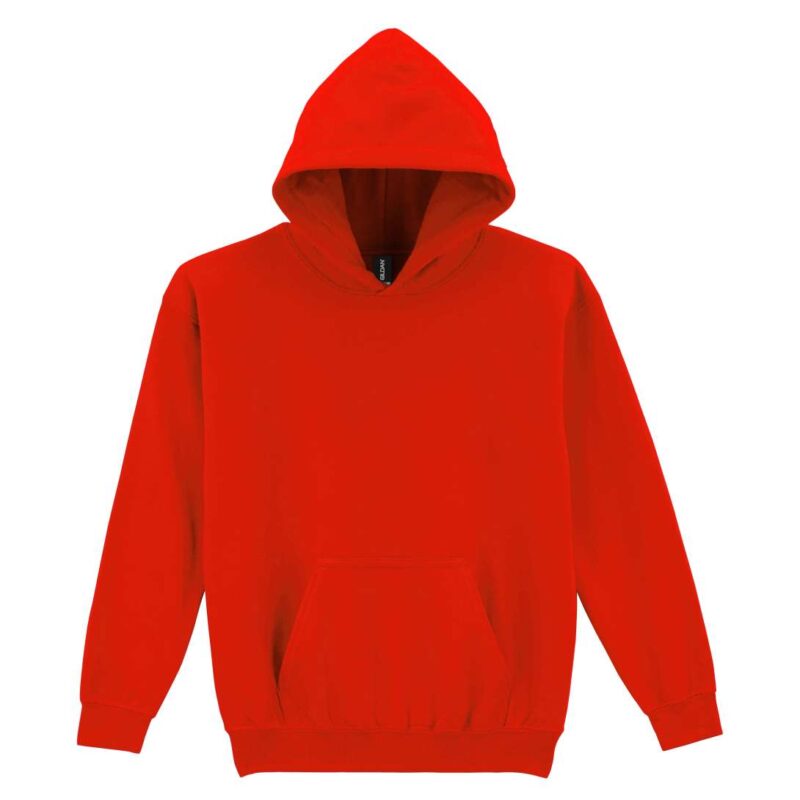 gib18500-red-a2 Gildan HEAVY BLEND™ SWEATSHIRT HOODED YOUTH - Κόκκινο