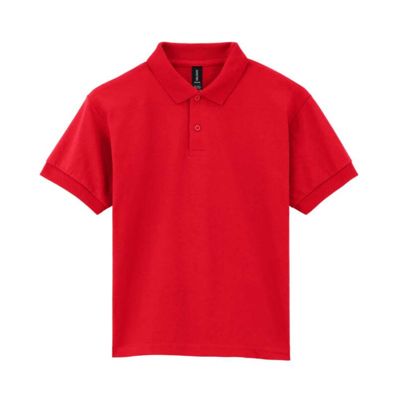 gib8800-red-a2 Gildan DRYBLEND® YOUTH JERSEY POLO SHIRT - Κόκκινο