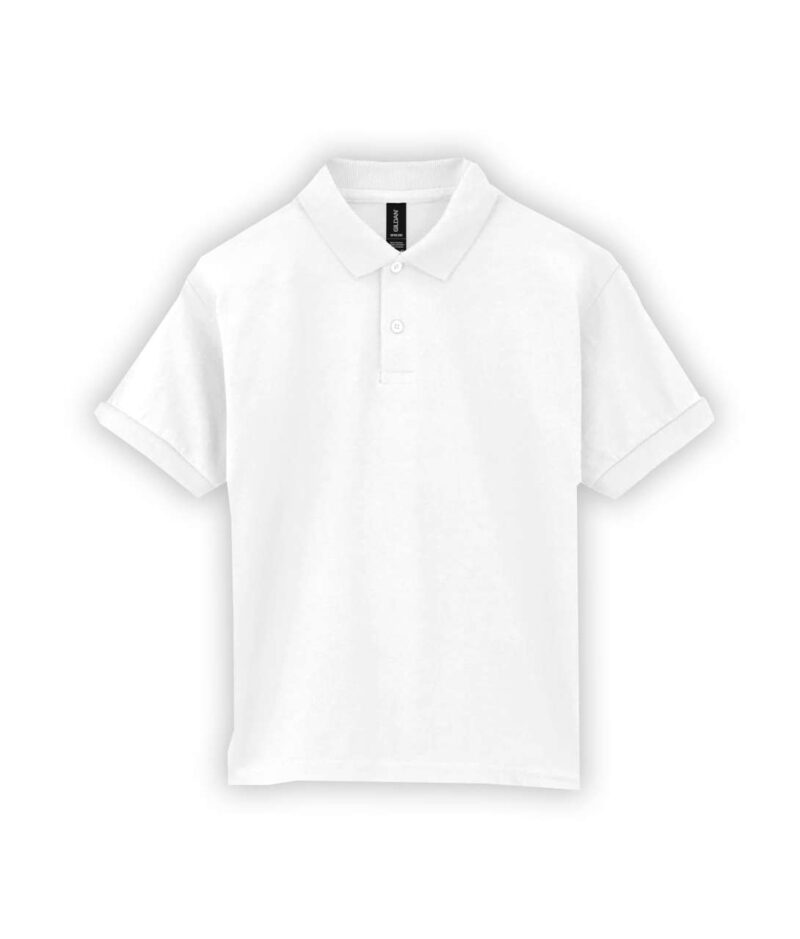 Gildan DRYBLEND® YOUTH JERSEY POLO SHIRT - Λευκό