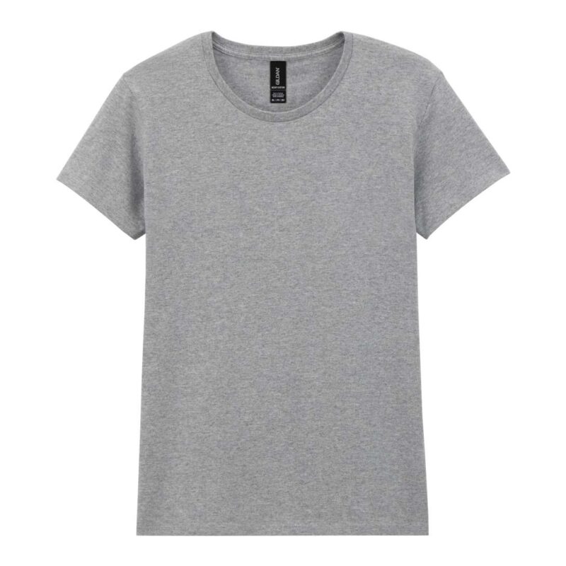 gil5000-sport_grey-a2 Gildan HEAVY COTTON™ LADIES T-SHIRT - 90% Cotton/10% Polyester