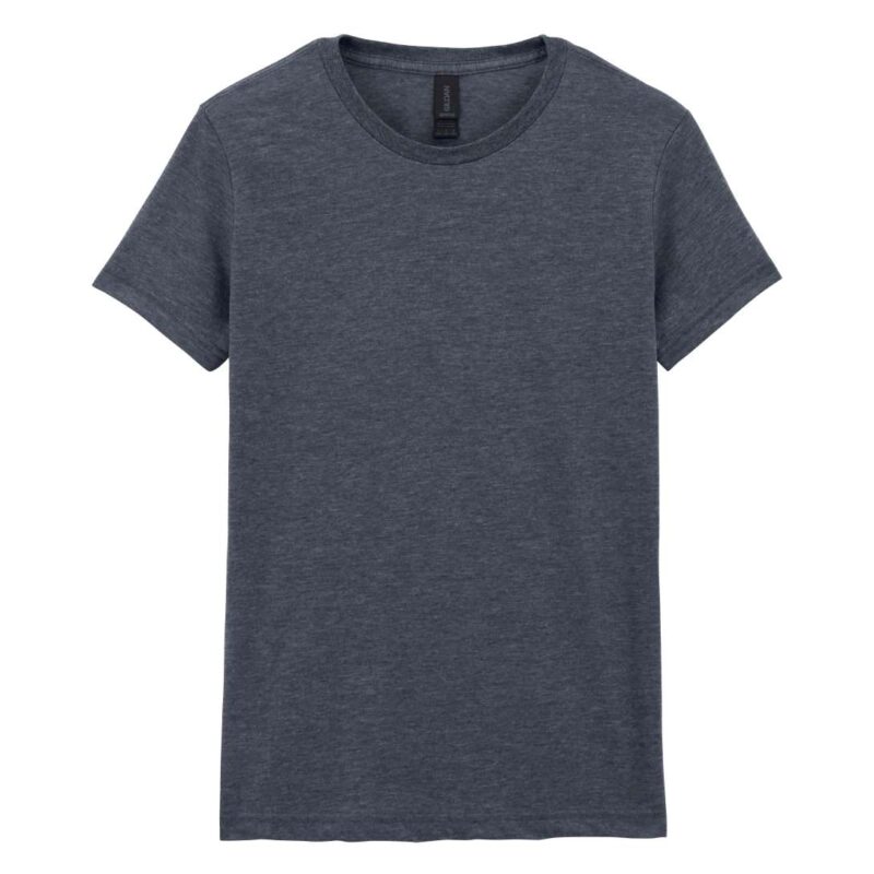gil64000-dark_heather-a2 Gildan SOFTSTYLE™ LADIES' T-SHIRT` - 35% Cotton/65% Polyester